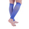 Doc Miller Calf Compression Sleeve 1 Pair 15-20 mmHg Firm Support Graduated for Sports Running Recovery Shin Splints Varicose Veins (Blue, L)