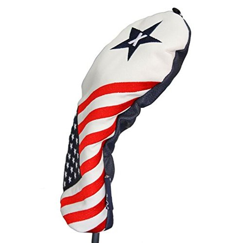 USA Patriot Golf Limited Edition Vintage Retro Patriotic X Metal Fairway Wood Headcover