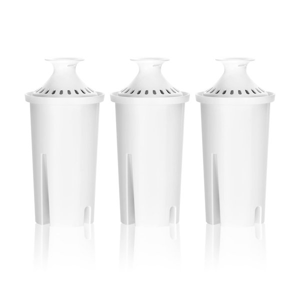 Overbest NSF Certified Pitcher Water Filter, Replacement for Brita® Pitchers and Dispensers, Brita® Classic 35557, OB03, Mavea® 107007, and More, Pack of 3