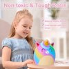 Piggy Bank Girls Unicorn Piggy Banks Cute Unbreakable Resin Coin Money Bank with Stickers Bracelet Set for Kids Toddlers, Rainbow