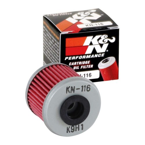K&N Motorcycle Oil Filter: High Performance, Premium, Designed to be used with Synthetic or Conventional Oils: Fits Select Honda Vehicles, KN-116