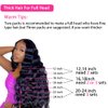 Pobokix Deep Wave Clip in Hair Extensions Real Human Hair Brazilian Virgin Human Hair Clip in Extensions for Women 8Pcs Remy Hair with 18Clips 120g 20inch Natural Black