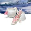 Generic 3D Printed Dragon, 12"" Pink and White Cherry Blossom Dragon , Fidget ADHD Autism Sensory Toy, Executive Desk Toy D016-DR