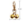 DIY Pet Bells 304 Stainless Steel Dog Bells 4 pcs Gold and Silver Bell Training Charm Pendants Jewelry for Pet Dog Cat Necklace Collar (4 Sets)