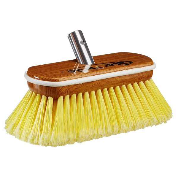 STAR BRITE Extend-A-Brush Premium Soft Wash 8" Synthetic Wood Block Brush Head - Versatile Cleaning for Boats, RVs & More - Available in Soft, Medium & Stiff Textures (Yellow, Soft )
