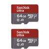 SanDisk 64GB X2 (128GB) MicroSDXC Ultra Uhs-1 Memory Card