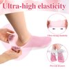 Generic Foot Mask Exfoliating Silicone Socks (Pink+2flesh Color),Beach Protective Socks,Anti Slip Moisturizing Soft Gel Socks for Repairing Cracked Heel Dry Feet
