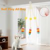 JIARON 6 PCS Interactive Cat Feather Toys, Indoor Hanging Retractable Cat Toy, Self Play Toys Make Fun Excecise