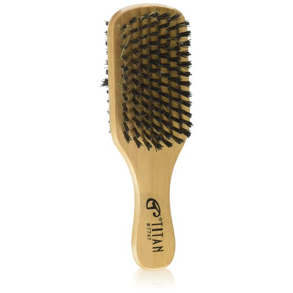 Titan Classic Double Sided No.7747 Wave Hair Brush, Tan