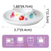 Cinf Ceramic Egg Holder Hawaii Flower Set of 2 Porcelain Holder Breakfast Boiled Cooking Easy to Clean Childhood Memories Kitchen