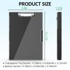 Sooez Clipboard with Storage, Cleaview Clip Boards 8.5x11 with 2 Storage, Dry Erase Plastic Nursing Clipboard Box, High Capacity Clipboard Folder for Teacher Coaches, School & Office Supplies, Black