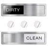 Eobiim Dishwasher Magnet Clean Dirty Sign, Premium Strong Clean Dirty Magnet for Dishwasher, Universal Dirty Clean Dishwasher Magnet, Clean Dirty Sign Indicator for Kitchen Decor, Easy to Read & Slide