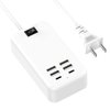 USB Charger, Flymic 6 Port USB Charger Station for Multiple Devices USB Power Strip USB C Charger Block USB Charging Hub for iPhone 14/13 Pro Max/13 Pro/13,iPad Pro,Switch, Galaxy S21 (White)