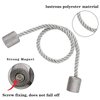 Porlau 2 Pack Grey Strong Magnetic Curtain Tiebacks Outdoor Elegant Decorative Tie Backs Modern Rope Tiebacks for Drapes Window Curtain Holdbacks for Draperies
