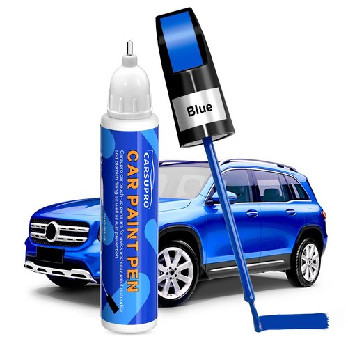 Carsupro Touch Up Paint for Cars Car Paint Scratch Repair Color Accurate Quick Fix and Convenient Operation（Blue）