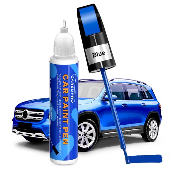 Carsupro Touch Up Paint for Cars Car Paint Scratch Repair Color Accurate Quick Fix and Convenient Operation（Blue）