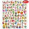 103 PCS Christmas Tropical Luau Aloha Temporary Tattoos Theme Birthday Party Supplies Favors Decor Decorations Beach Hawaii Hawaiian Santa Xmas Tattoo Stickers Gifts For Kids Boys Girls School Prizes