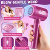 Toylink Hair Salon Pretend Play Toys for Girls 3 4 5 6 Year Old, Makeup Playset Toddler Dress Up Beauty Hair Stylist Kit with Hairdryer Straightener Apron Portable Box, Birthday Gifts for Girls 4-6