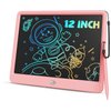 TEKFUN Toys for Girls 12in LCD Writing Tablet, Erasable Doodle Board with Anti-Lost Stylus, Mess Free Coloring Drawing Board, Travel Car Trip Games Toys Birthday for 3 4 5 6 7 Girls Pink
