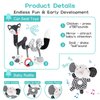 AJsupojouet 3 Pcs Car Seat Toys for Babies 0-6 Months，Black and White Baby Hanging Rattle Toys for Crib Mobile，High Contrast Baby Toys for Newborn Toys，Infant Sensory Toy Best Gift for 0-6 6-12months