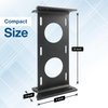 HURR-PRO Non-Slip Umbrella Mounting Bracket, Stainless Band Clamps ¾” to 1-¾”, Attach to Railing/Fence/Wall, DIY Friendly, Reusable, Patent Pending