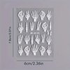 Halloween Skull Nail Art Stickers Skeleton Bones Nail Art Decals 3 Sheets 5D Embossed Finger Skull Nail Stickers Self-Adhesive Hand Bones Nail Sliders Halloween DIY Manicure Supplies for Women Girls