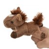 Unipak 1155HBR Brown Horse Plush Finger Puppet, 5-inch Length