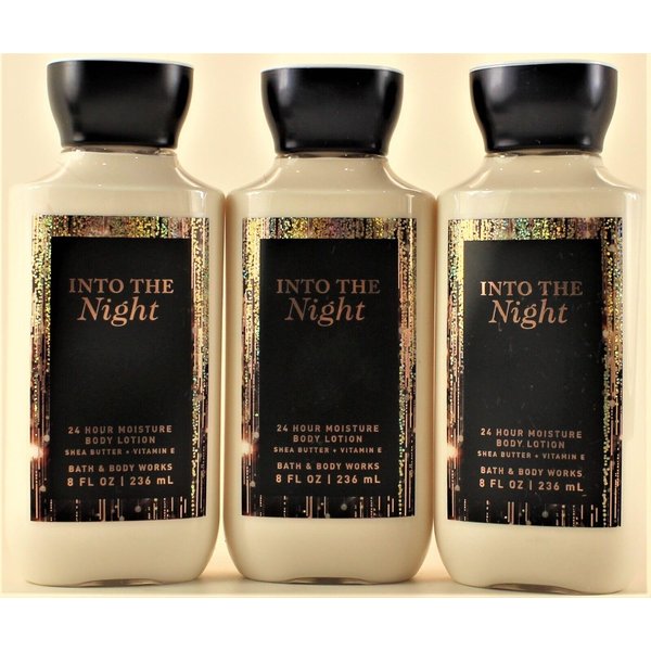 3 INTO THE NIGHT Body Lotion Moisturizer Cream 8oz