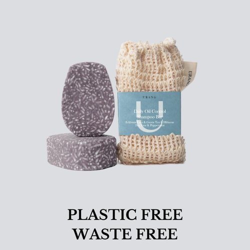 URANG Daily Oil Control Shampoo Bar| Vegan, Natural Hair Shampoo Bar | Plastic-Free | Daily Oily scalp Control