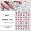 Nail Art Stickers Kawaii Self-Adhesive Anime Nail Stickers for Nails Art Design for Women Girls, 3 Sheets Cute Cartoon Nail Art Supplies