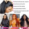 Subella HD Lace Front Wigs Human Hair Pre Plucked Straight 220% Density 13x5 HD Lace Frontal Wig With Baby Hair 12A Transparent Human Lace Wigs For Black Women (26inch)