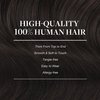 GOO GOO Clip in Hair Extensions Real Human Hair, 24inch 120g 7Pcs, 4/27/4 Balayage Chocolate Brown to Caramel Blonde, Remy Human Hair Extensions Clip ins for Women, Natural Human Hair