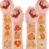 Orange Temporary Tattoos 10 Sheets 100 PCS Little Cutie Baby Shower Party Decorations Favors Supplies Oh Baby Theme Birthday Stickers Christmas Gifts for Boys Girls Class School Prizes Carnival