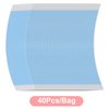 40pcs Wig Tapes for Lace Wigs, Invisible Double Side Sticker Tape for Wigs Lace Waterproof Curved Front Wig Hair Tape Strong Adhesive Toupee Tape Strips (Blue)