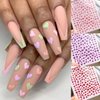 10 Sheets Heart Nail Stickers Glitter Shiny Love Nail Decals 3D Self Adhesive Nail Art Stickers Glitter Powder Effect Valentine's Day Hearts Designs DIY Valentines Manicure Decorations Accessories