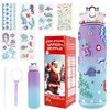 Decorate Your Own Water Bottle Kits for Girls, Christmas Gift for Girls, 5 6 7 8 9 10 Year Old Girl Gifts, Girl Water Bottle Gem Stickers DIY Arts and Crafts Kits Supplies for Girls Birthday Gift