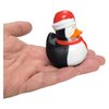 Cool Winter Antarctica Penguin in Santa Hat Rubber Ducks (2") Standard Size. (12 Pack) Cute Duck Bath Tub Pool Toys. (Penguin Rubber Duckies)