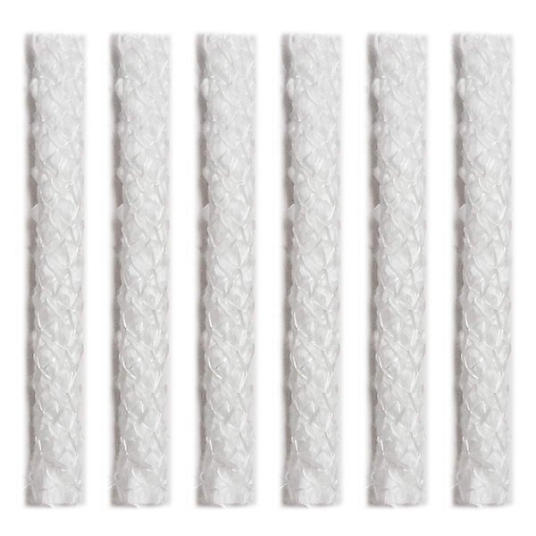 FIREFLY Fiberglass Tiki Torch Wicks - Made in USA - 1/2-inch x 6-inches for Tiki Torches - 6 Per Package