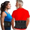 RiptGear Back Brace for Lower Back Pain Relief - Breathable Back Brace for Men and Women - Ideal for Lifting, Work, Sciatica, Herniated Disc, and Lumbar Support - Black, XXXL (Waist: 44"-47")
