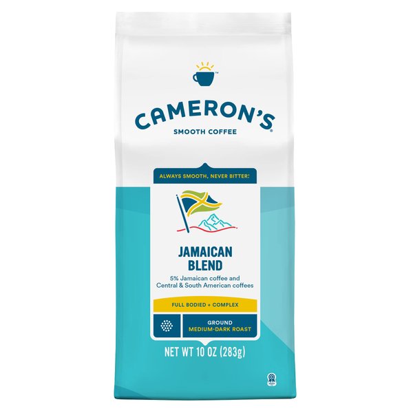 Cameron's Coffee Roasted Ground Coffee Bag, Jamaican Blend, 10 Ounce