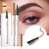 Eyebrow Tattoo Pencil 4 Fork Tip 3D Microblading,2024 New Magic Eyebrow Pencil 4-Tip Eyebrow Pencil Natural Makeup Fine Stroke,Upgraded Eye Brown Makeup Long-Lasting (Dark Brown)