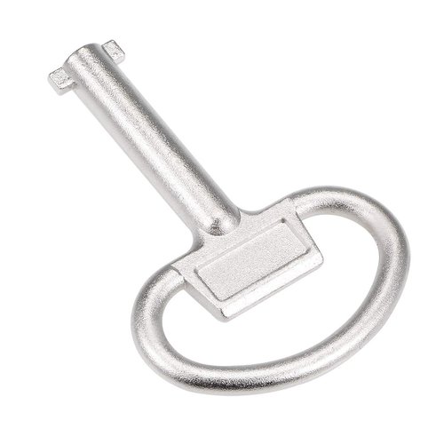 uxcell Electrical Cabinet Key 5.5mm Hole Zinc Alloy Water Meter Box Safety Key 70x48mm 5Pcs