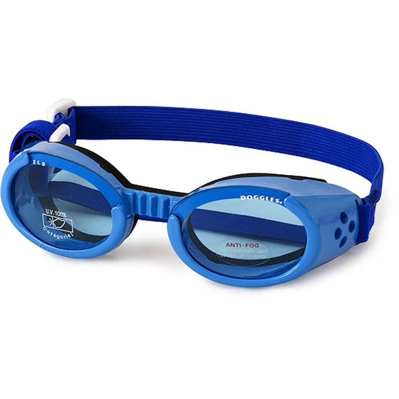 Doggles ILS XL Shiny Blue Frame with Blue Lens Dog Goggles - Everymarket
