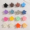 Drnytunk Flower Hair Clips for Women, 16Pcs Small Flower Hair Clips 1.37 Inch Mini Matte Flower Claw Clips Cute Tiny Hair Clips for Thin Thick Hair Strong Hold Non Slip Hair Accessories