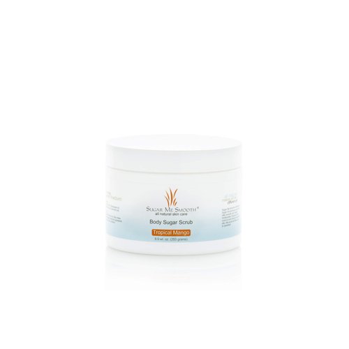 Sugar Me Smooth Body Scrub - (Tropical Mango) Ultra Hydrating and Exfoliating Sugar Scrub for Nourishing Essential Body Care for Women All Natural Exfoliation Scrub