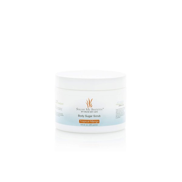 Sugar Me Smooth Body Scrub - (Tropical Mango) Ultra Hydrating and Exfoliating Sugar Scrub for Nourishing Essential Body Care for Women All Natural Exfoliation Scrub