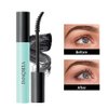 Black Waterproof Mascara No Clump Volumizing Eyelash Smudge Proof Mascara Black Curved 4D Silk Fiber Brush Natural Extension Lash Mascara (Curved Fiber Brush)