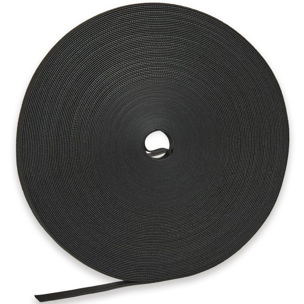 48 Yard x 1/2 Inch Adjustable Cable Straps Roll, Black Reusable Fastening Cable Ties, Free Cut Length Hook and Loop, Wire Management Securing Strap for Cable Tidy Cord Organizer