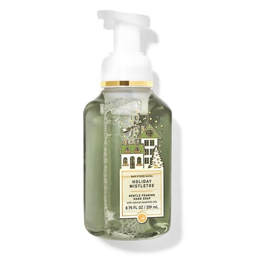 Bath Body Holiday Mistletoe Gentle Foaming Hand Soap - 8.75 Fl Oz - Scented with Natural Essential Oils