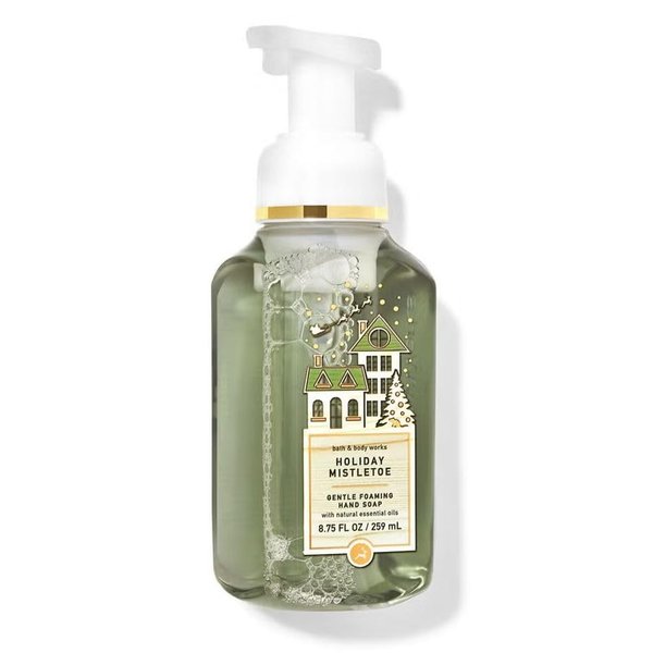 Bath Body Holiday Mistletoe Gentle Foaming Hand Soap - 8.75 Fl Oz - Scented with Natural Essential Oils
